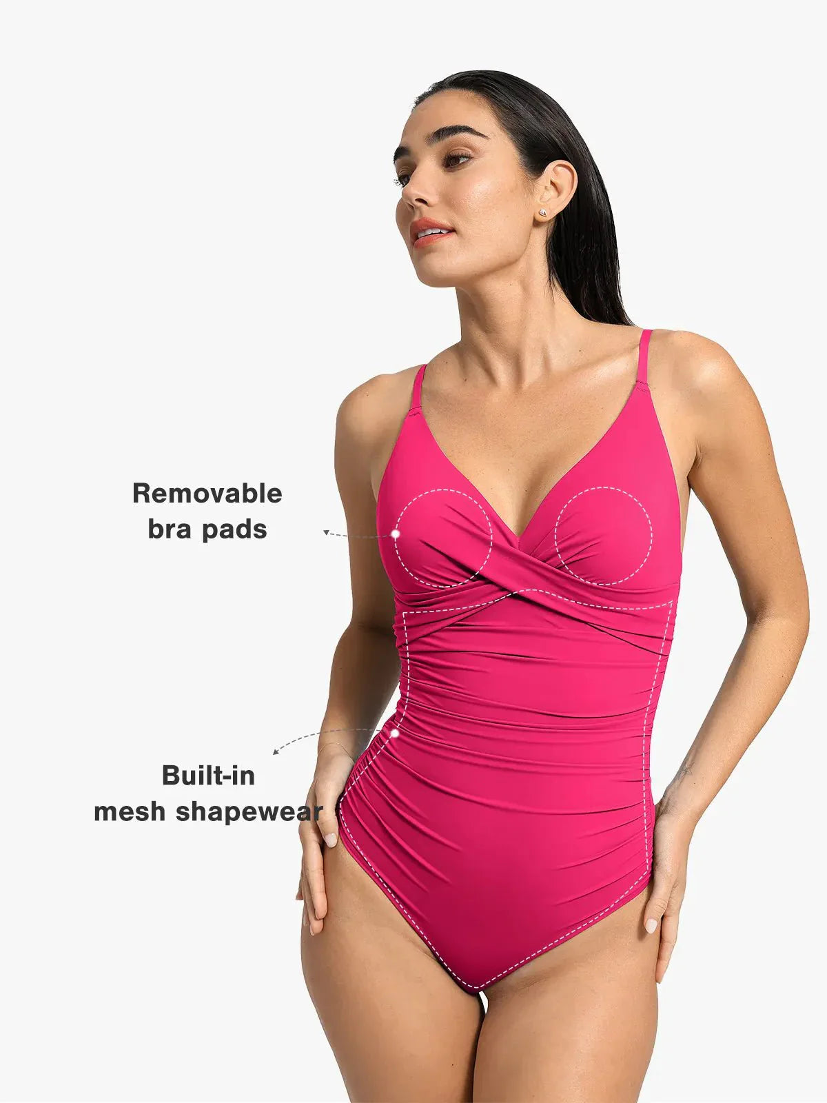 SculptSwim – Sleek Ruched One-Piece