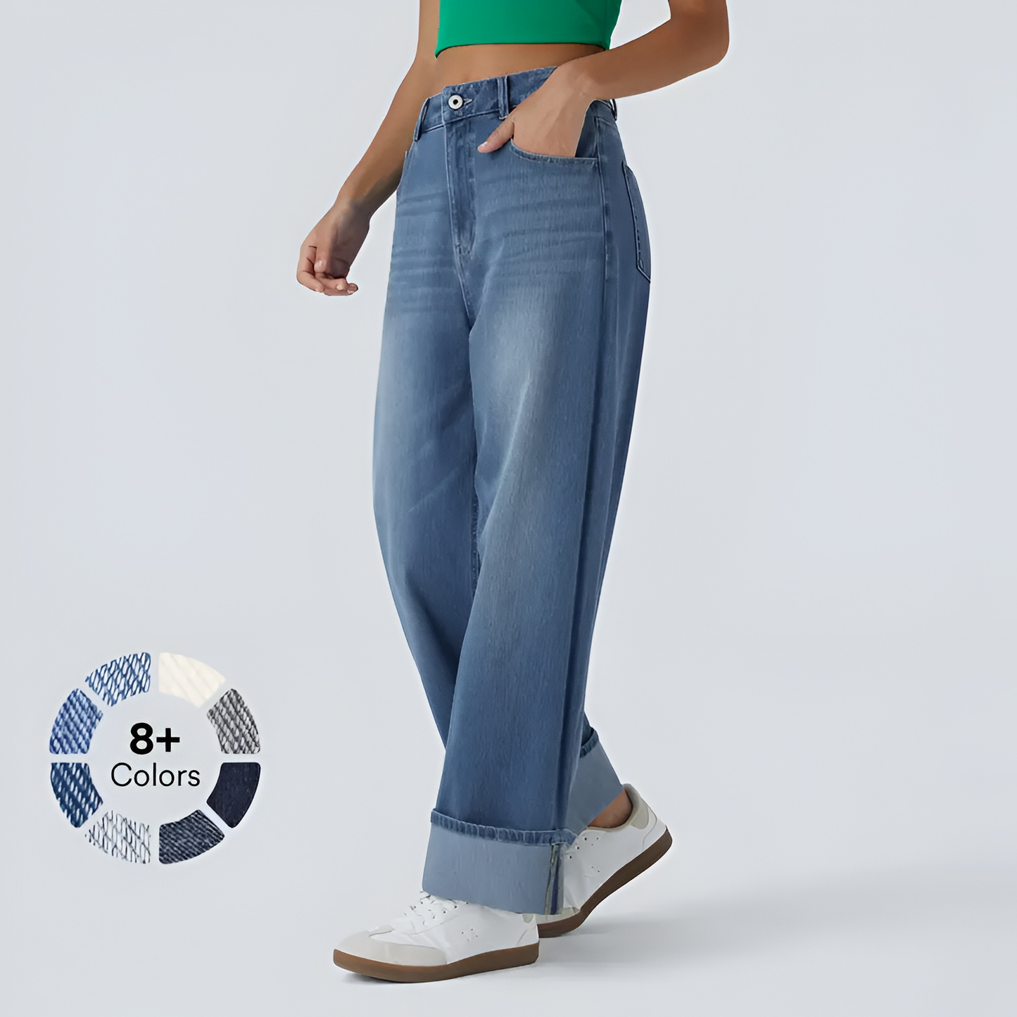 Elora Flex Wide-Leg Jeans