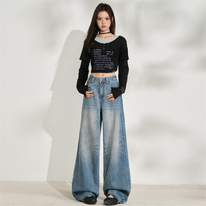 Elora Fireworks Denim – Bold Wide-Leg Jeans