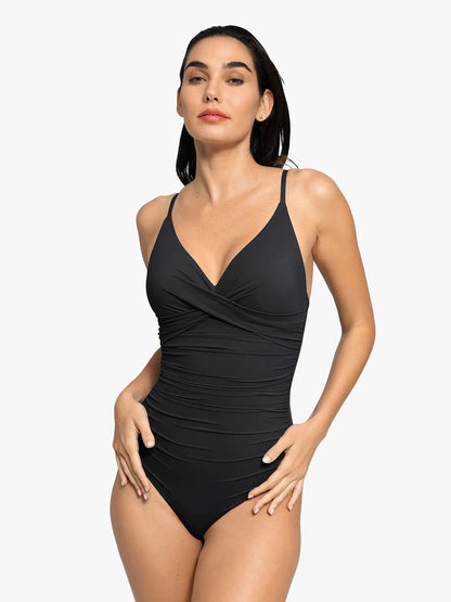 SculptSwim – Sleek Ruched One-Piece