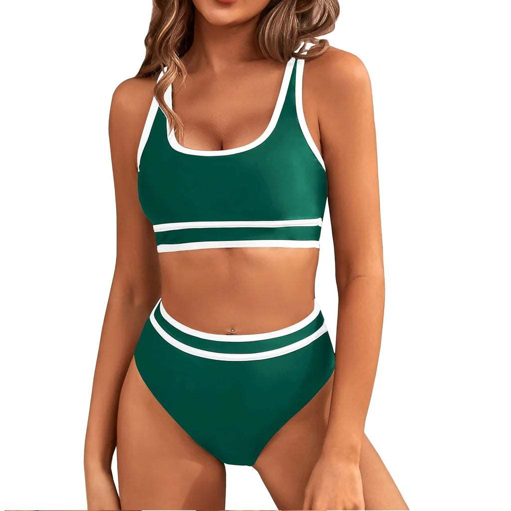ActiveGlow – Sporty High-Waisted Bikini Set