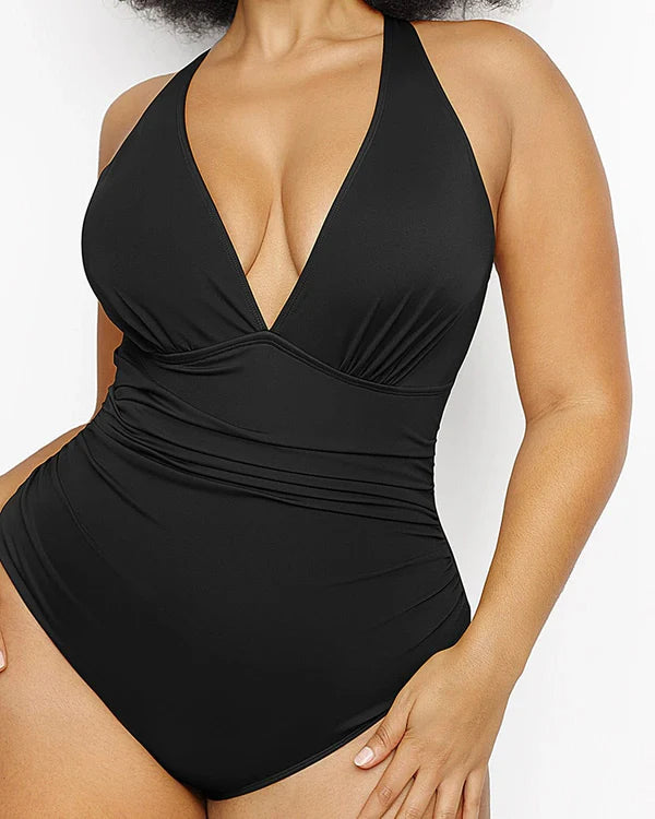 CurveLift™ Ruched One-Piece Sculpting Swimsuit
