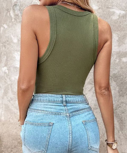 FlexiForm™ Built-In Bra Ribbed Tank