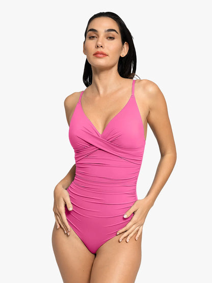 SculptSwim – Sleek Ruched One-Piece