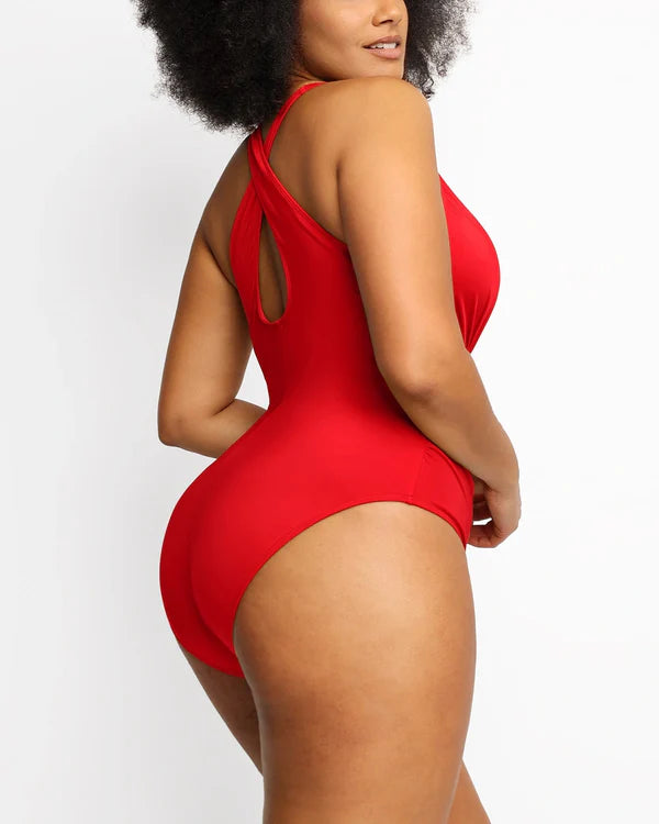 CurveLift™ Ruched One-Piece Sculpting Swimsuit