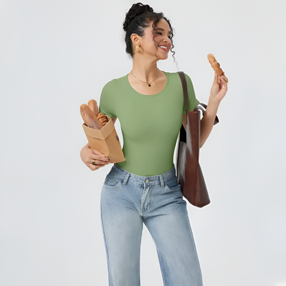 Elora 2-Piece Ribbed Short Sleeve Bodysuits