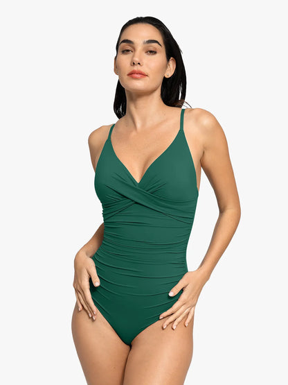 SculptSwim – Sleek Ruched One-Piece