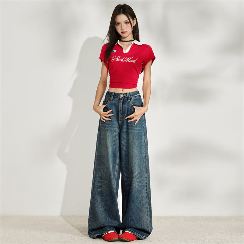 Elora Fireworks Denim – Bold Wide-Leg Jeans