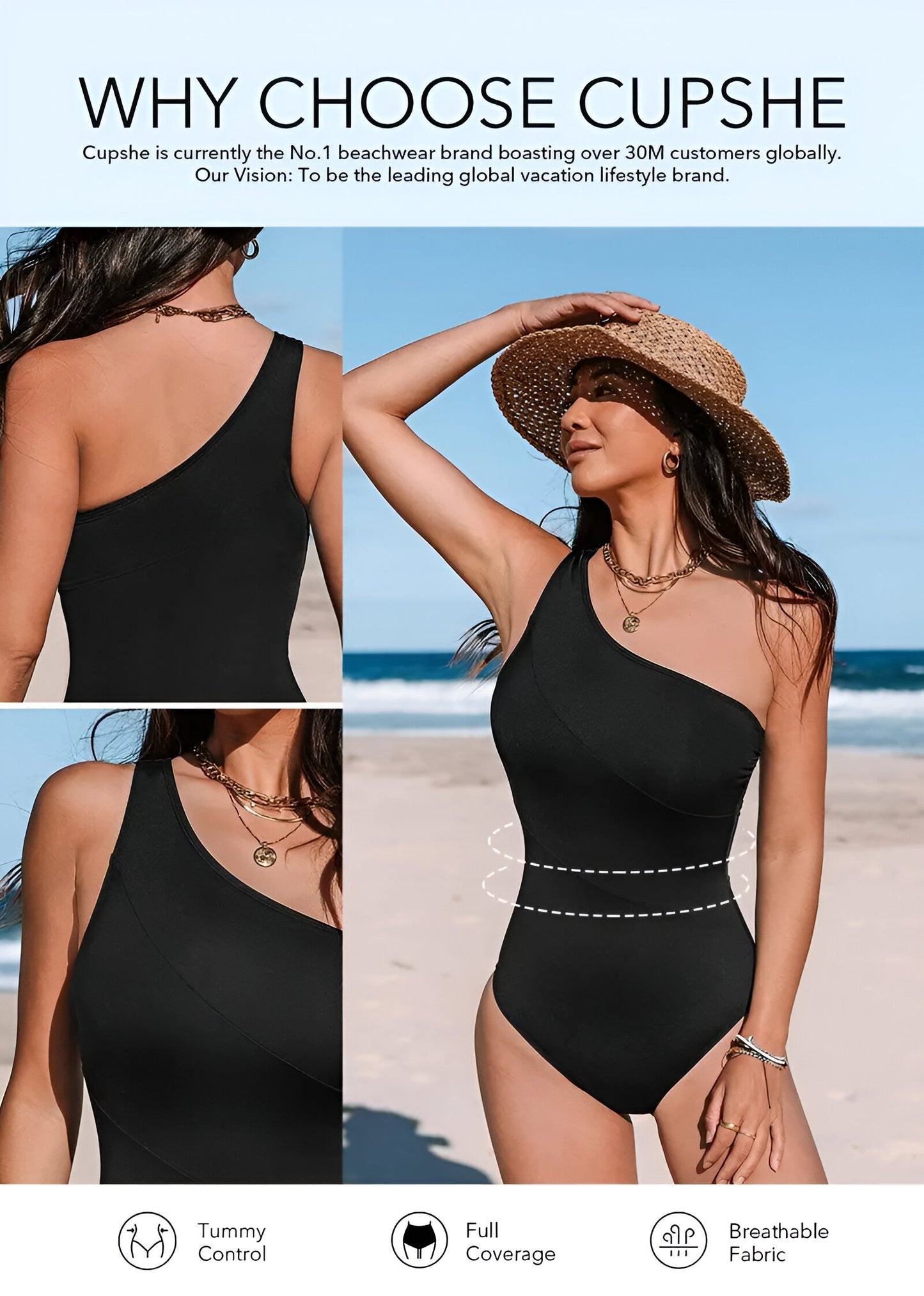 SculptLuxe™ Lace-Up One-Piece Swimsuit