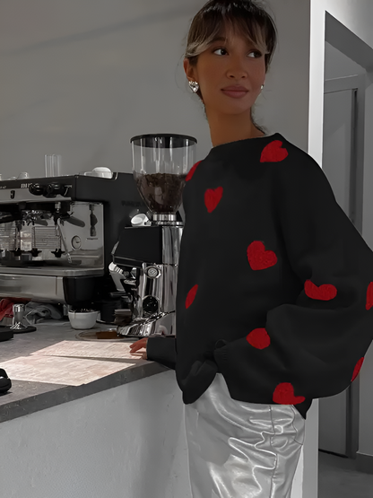 Elora Heart Knit Sweater