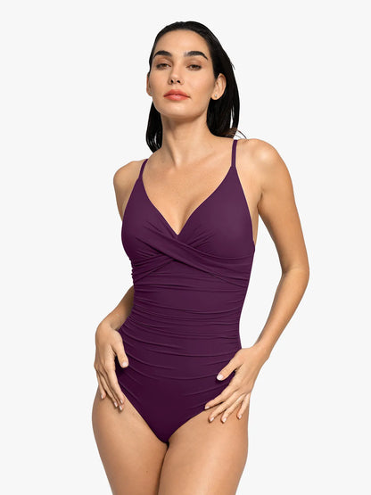 SculptSwim – Sleek Ruched One-Piece