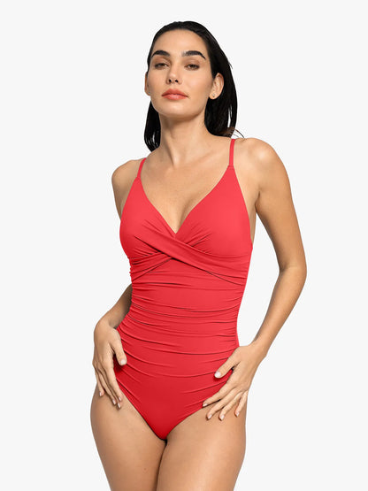 SculptSwim – Sleek Ruched One-Piece