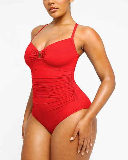 ShapeMuse — Shaping U-Ring One-Piece Swimsuit