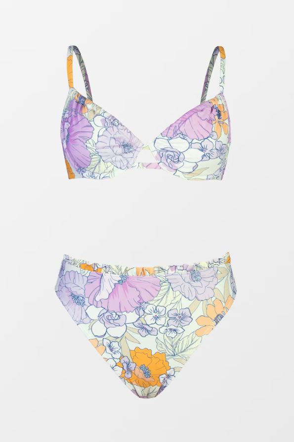 SunKissed Bloom – Floral High-Waisted Bikini Set