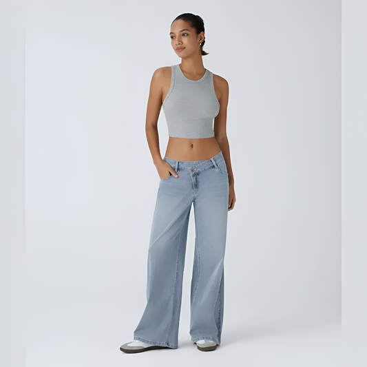 Elora Low Rise Cargo Denim