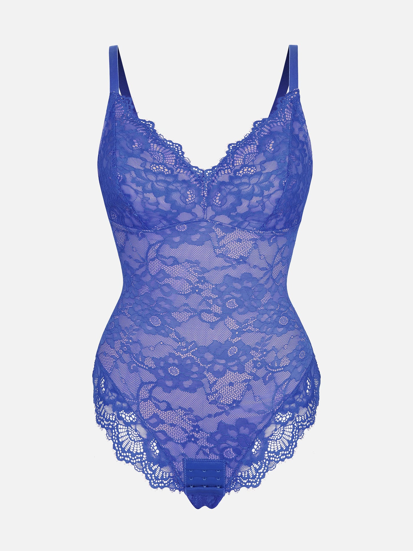 Orivia™ Lace V Neck Full Bodysuit