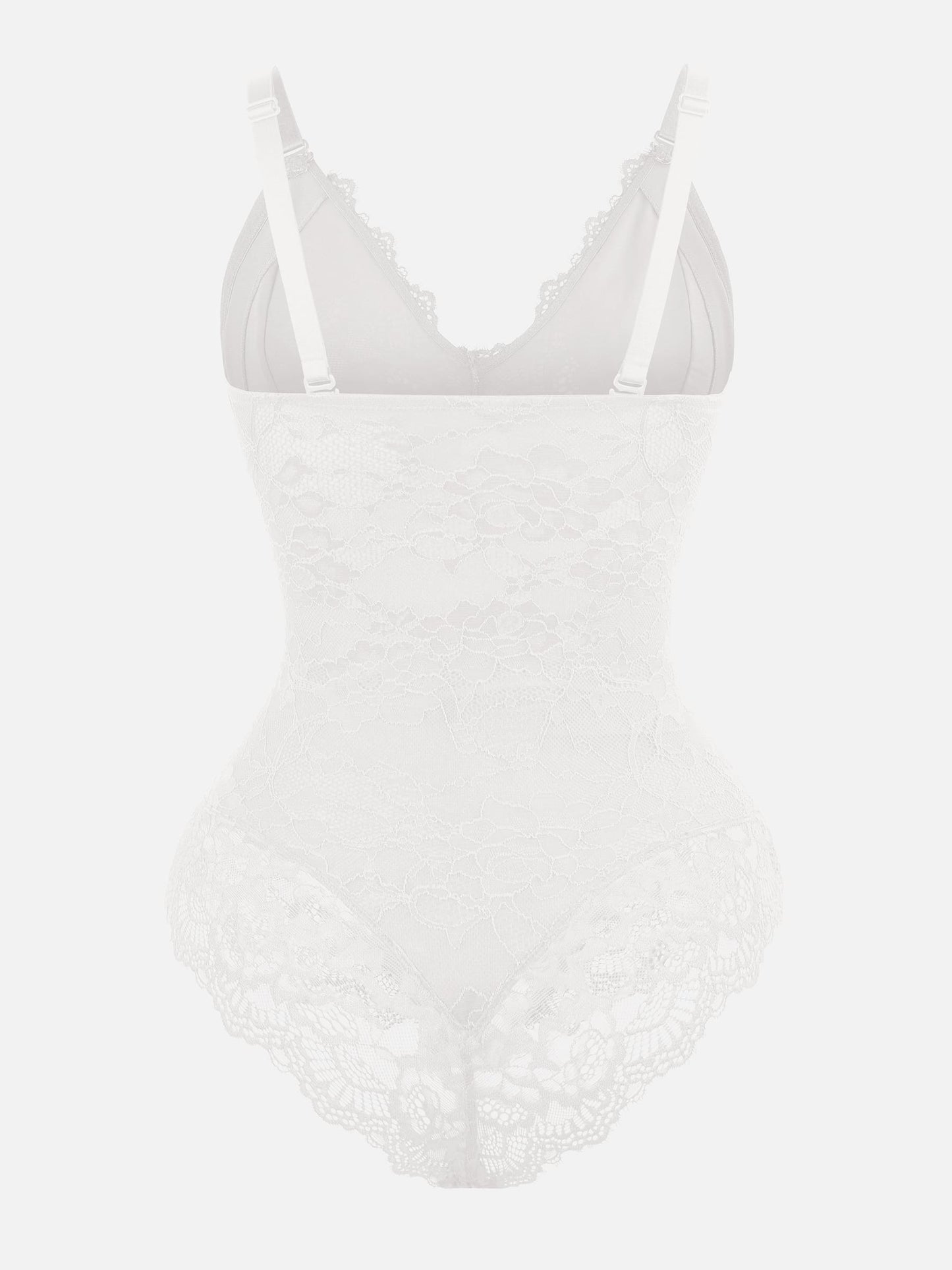 Orivia™ Lace V Neck Full Bodysuit