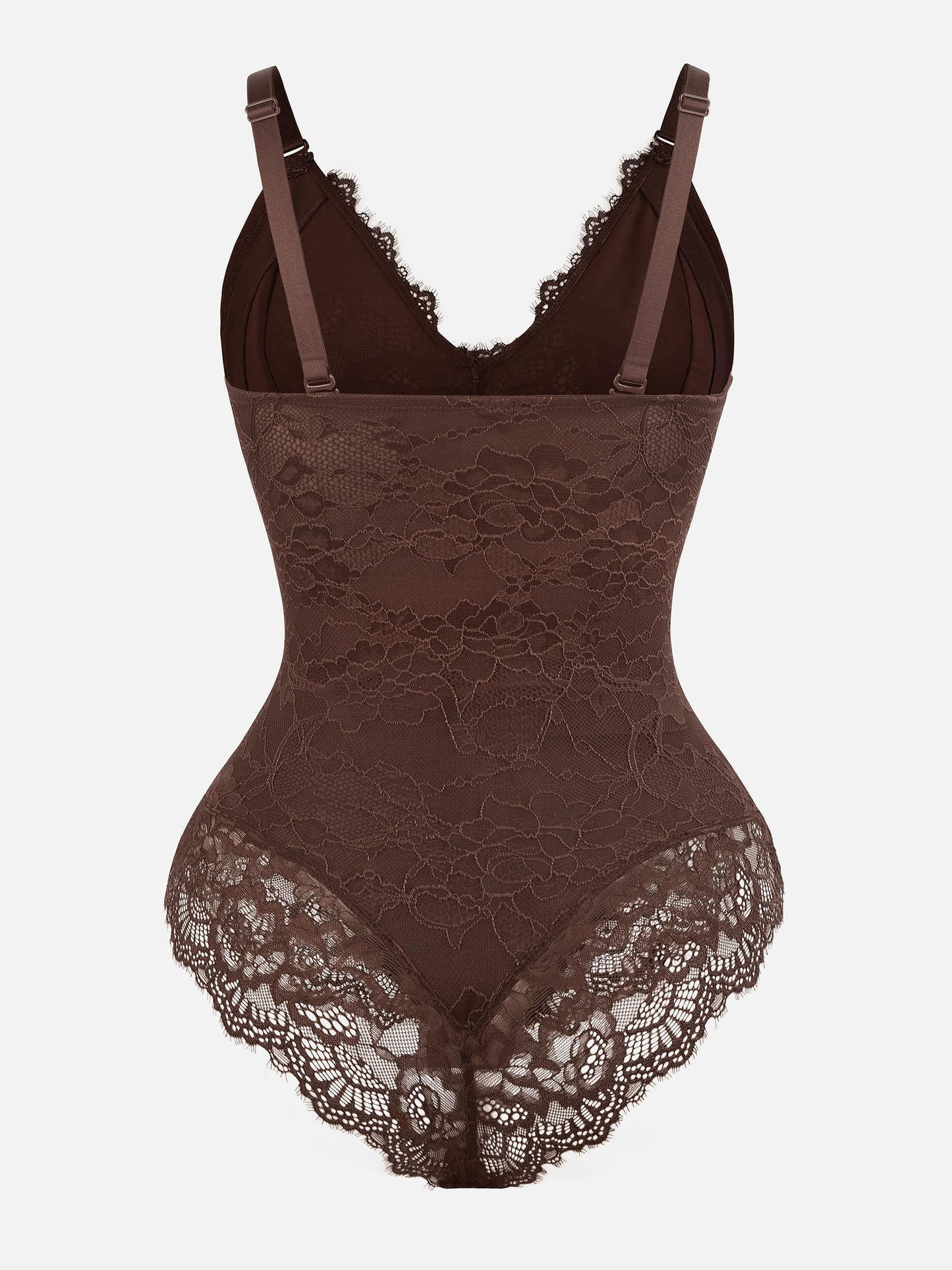 Orivia™ Lace V Neck Full Bodysuit