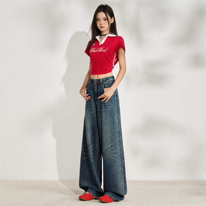 Elora Fireworks Denim – Bold Wide-Leg Jeans
