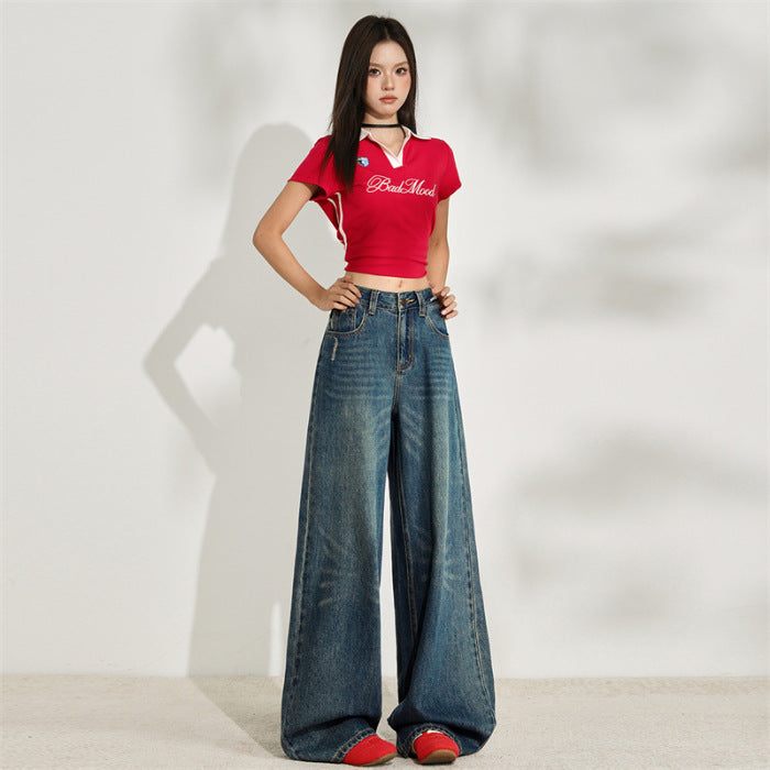 Elora Fireworks Denim – Bold Wide-Leg Jeans