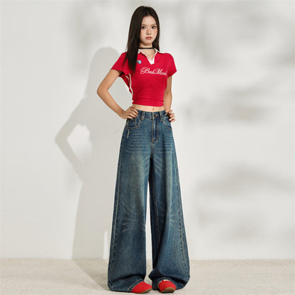 Elora Fireworks Denim – Bold Wide-Leg Jeans