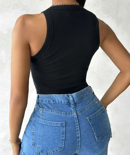 FlexiForm™ Built-In Bra Ribbed Tank