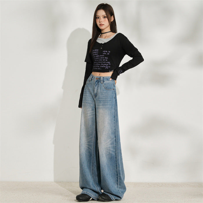 Elora Fireworks Denim – Bold Wide-Leg Jeans