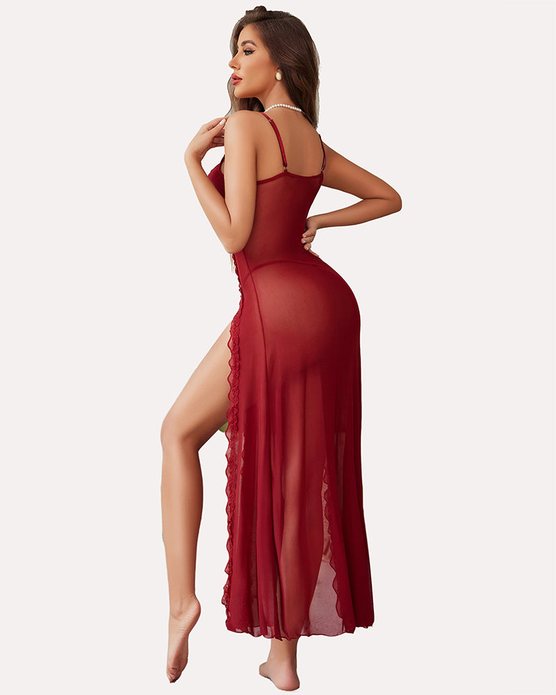 Orivia™ Mesh Split Nightgown