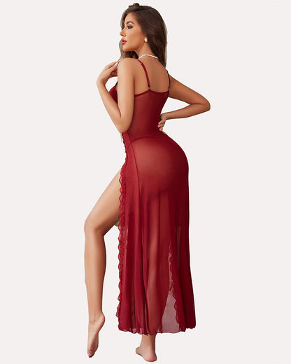 Orivia™ Mesh Split Nightgown