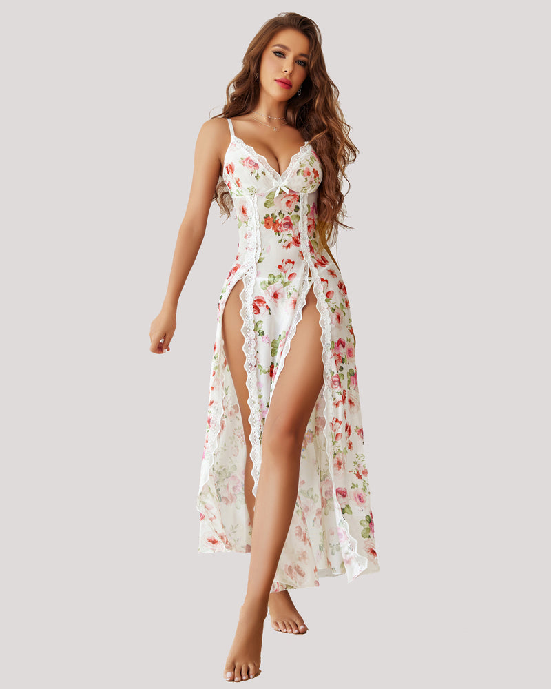 Orivia™ Mesh Split Nightgown