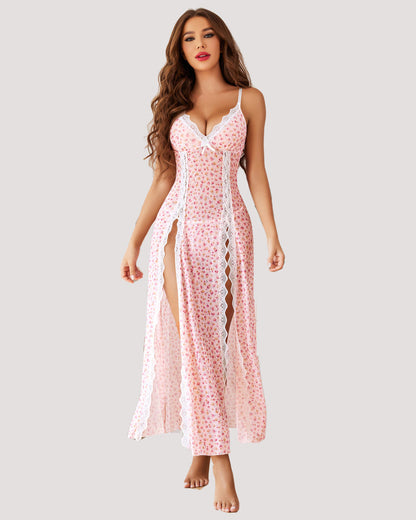 Orivia™ Mesh Split Nightgown
