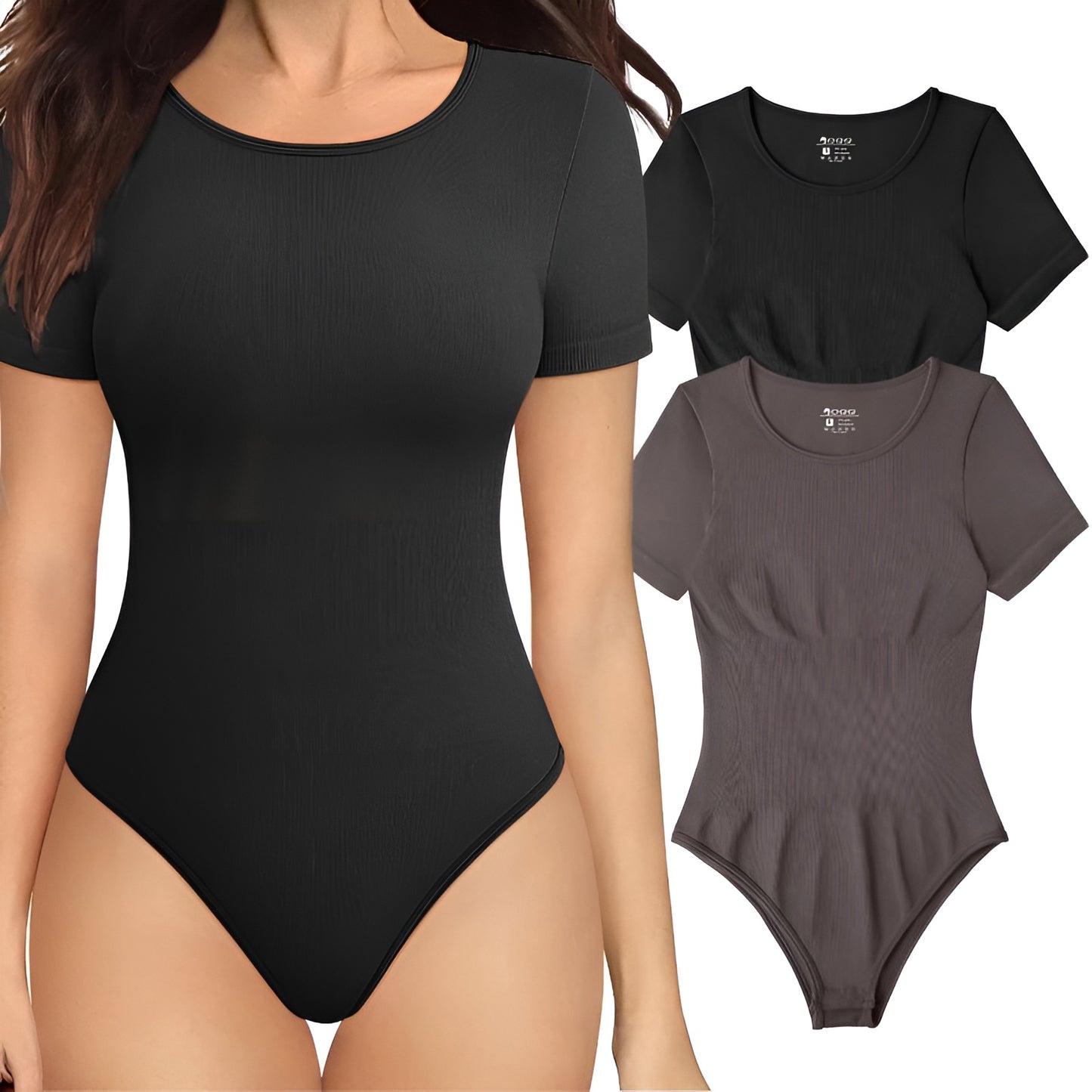 Elora 2-Piece Ribbed Short Sleeve Bodysuits