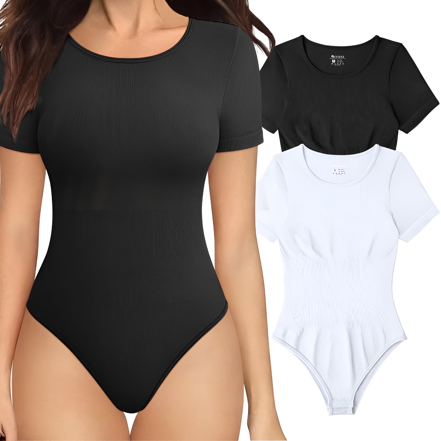 Elora 2-Piece Ribbed Short Sleeve Bodysuits