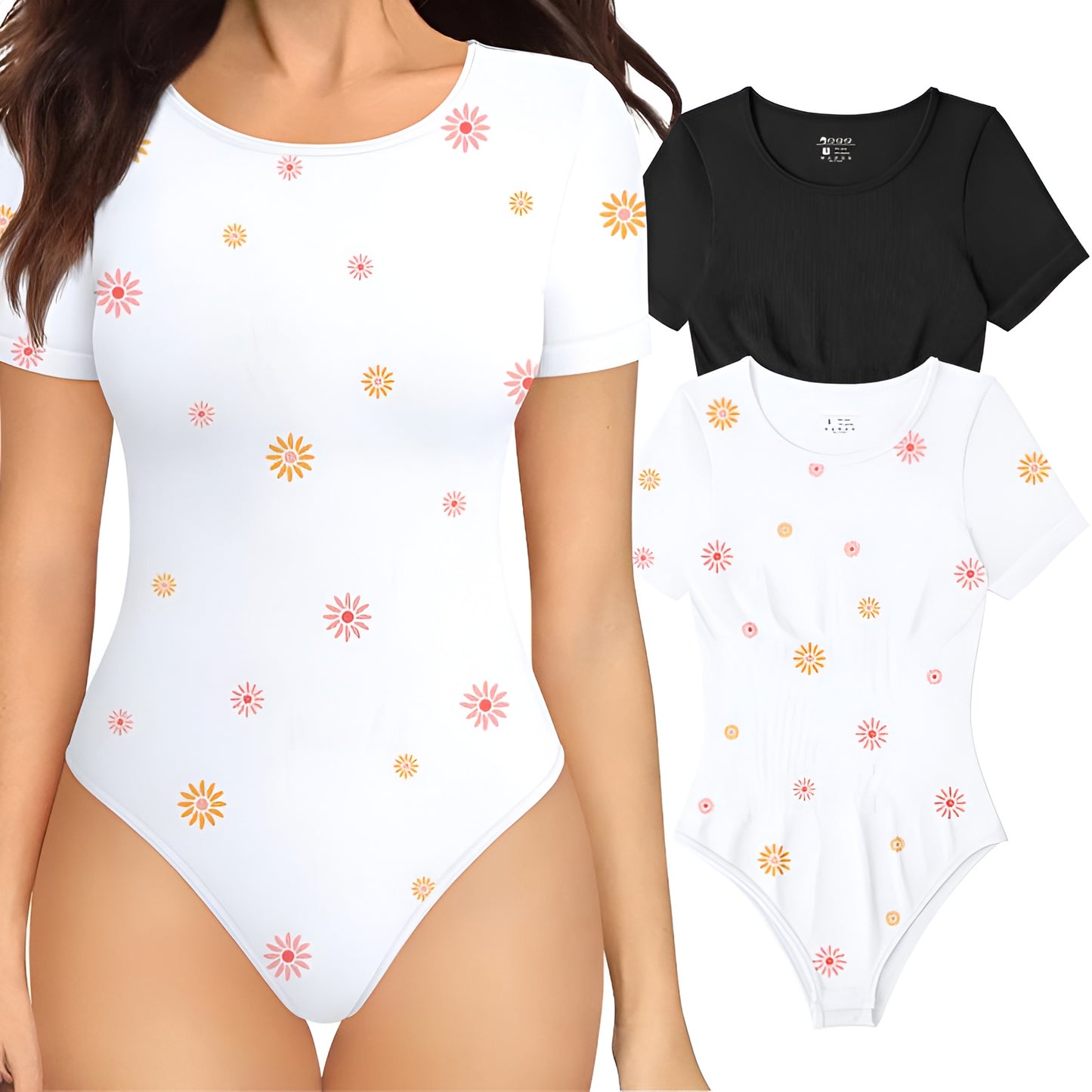 Elora 2-Piece Ribbed Short Sleeve Bodysuits