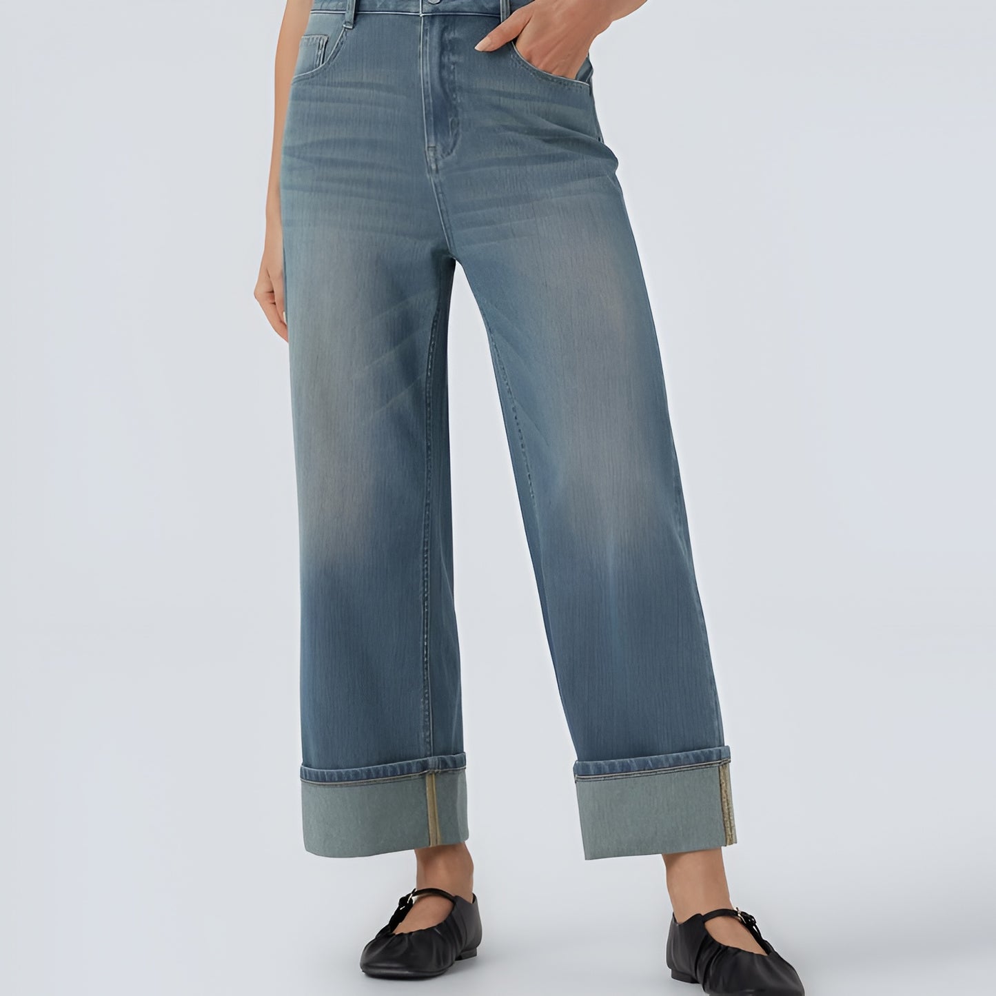 Elora Flex Wide-Leg Jeans