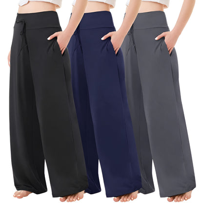 Elora Ease Wide-Leg Pants (3-Pack)