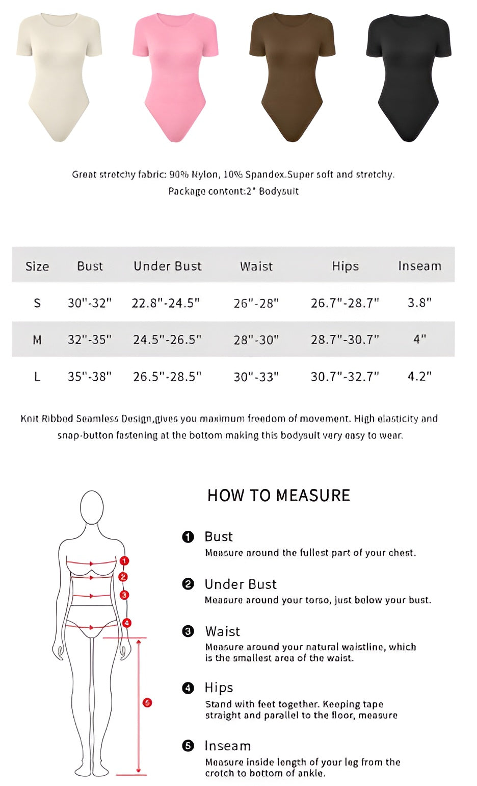 Elora 2-Piece Ribbed Short Sleeve Bodysuits