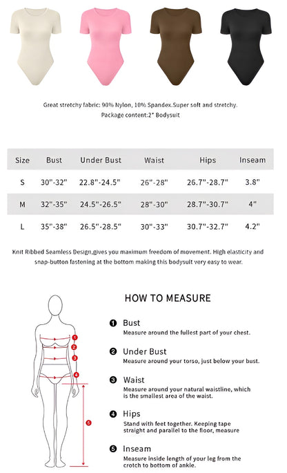 Elora 2-Piece Ribbed Short Sleeve Bodysuits