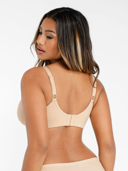 Feelingirl Underwire Adjustable Deep V-neck Bra