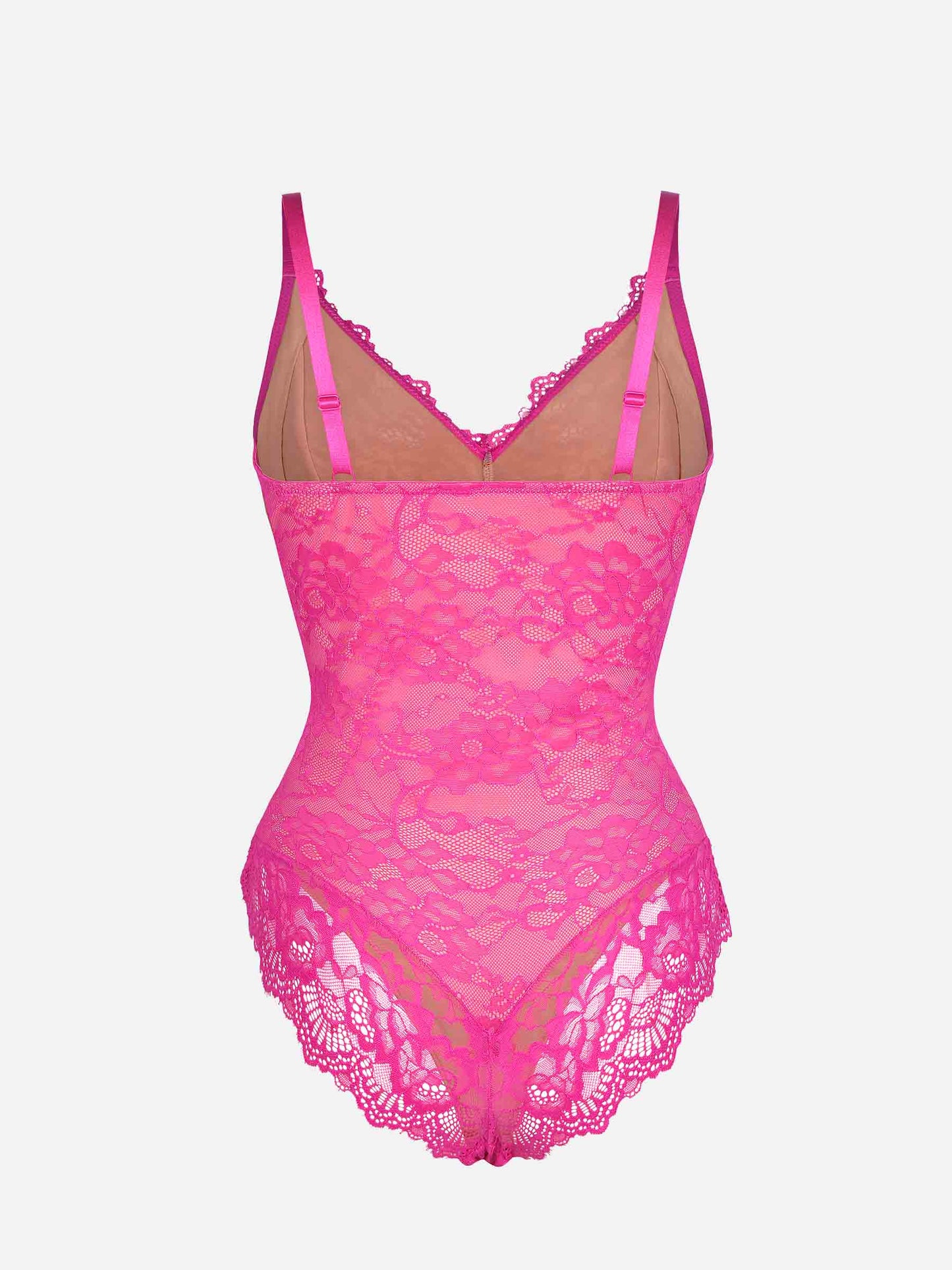 Orivia™ Lace V Neck Full Bodysuit