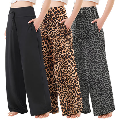 Elora Ease Wide-Leg Pants (3-Pack)