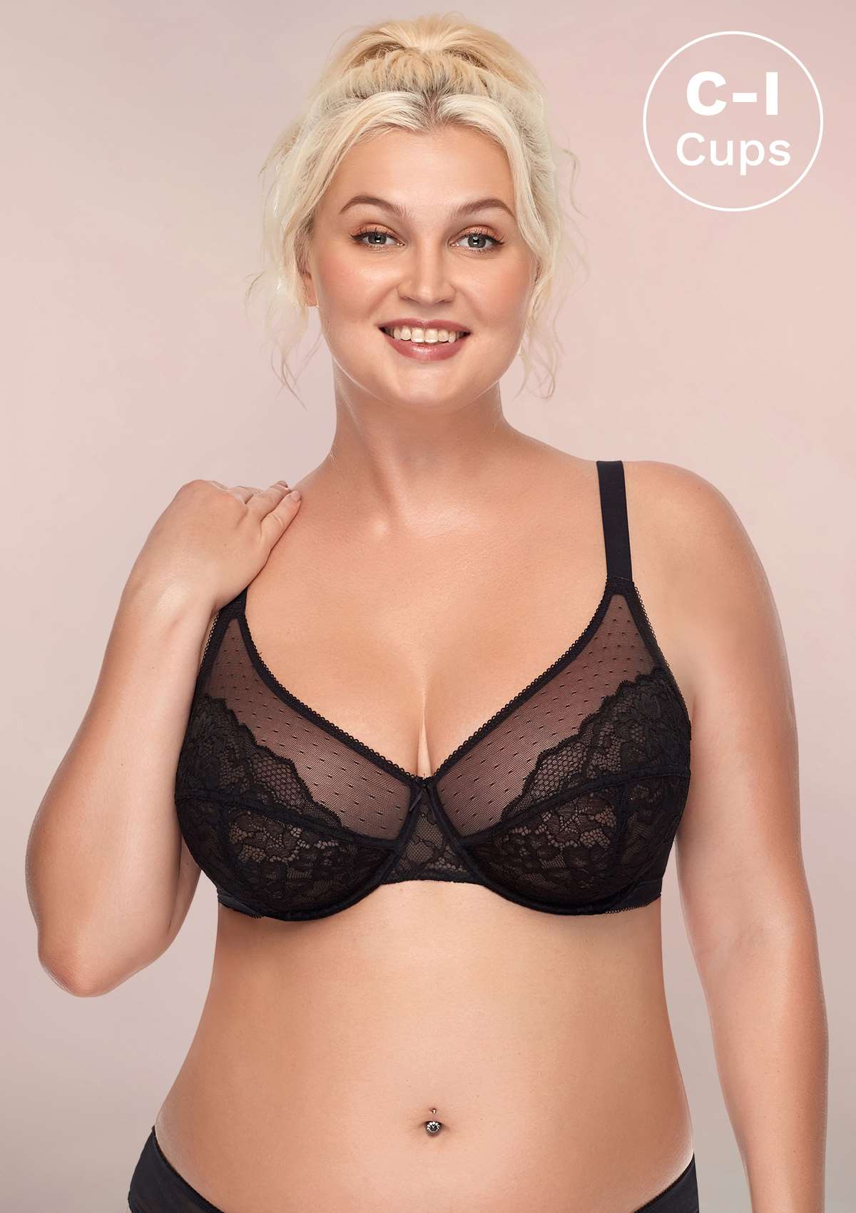 Unlined Lace Underwire Bra
