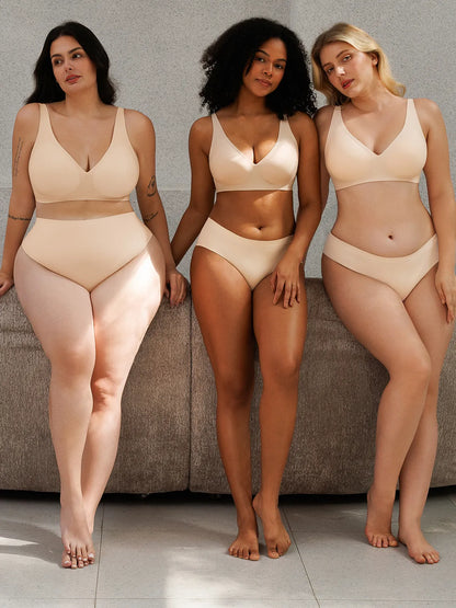 Seamless Wireless Jelly Leopard Contour Minimizer Support Bra