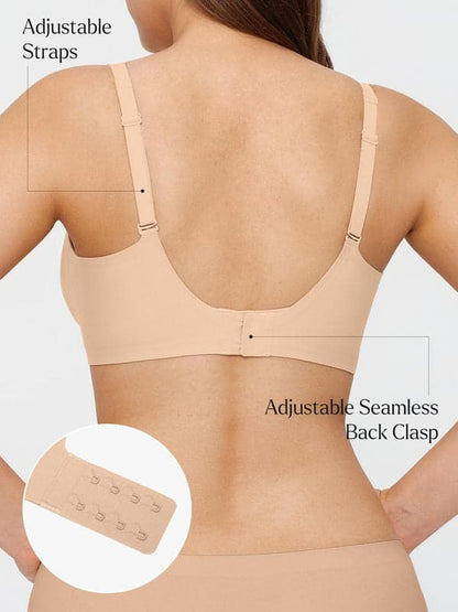 Seamless Wireless Jelly Leopard Contour Minimizer Support Bra